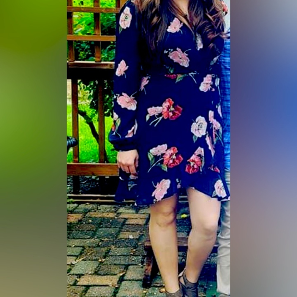 Lulus ruffle floral dress